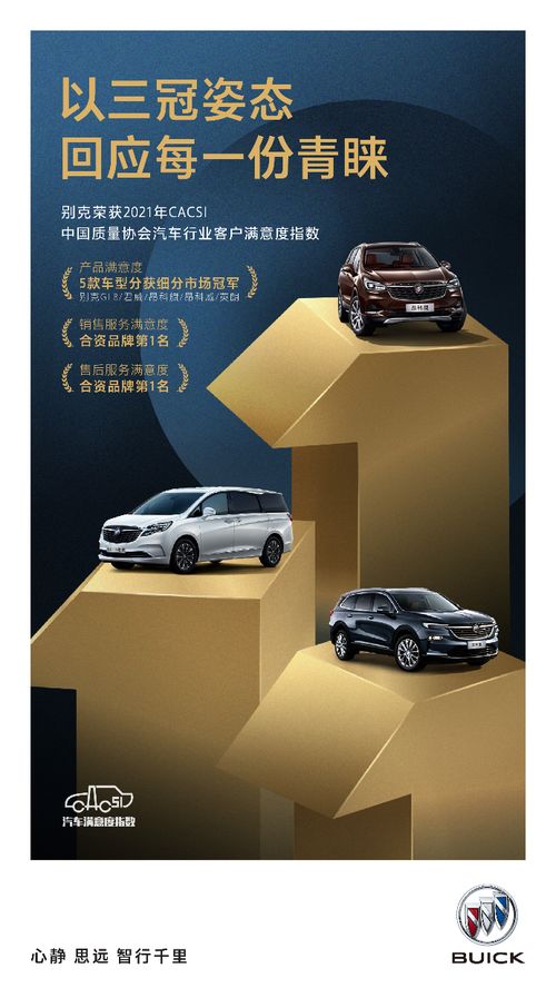 别克荣膺2021中国汽车行业用户满意度 CACSI 多项第一